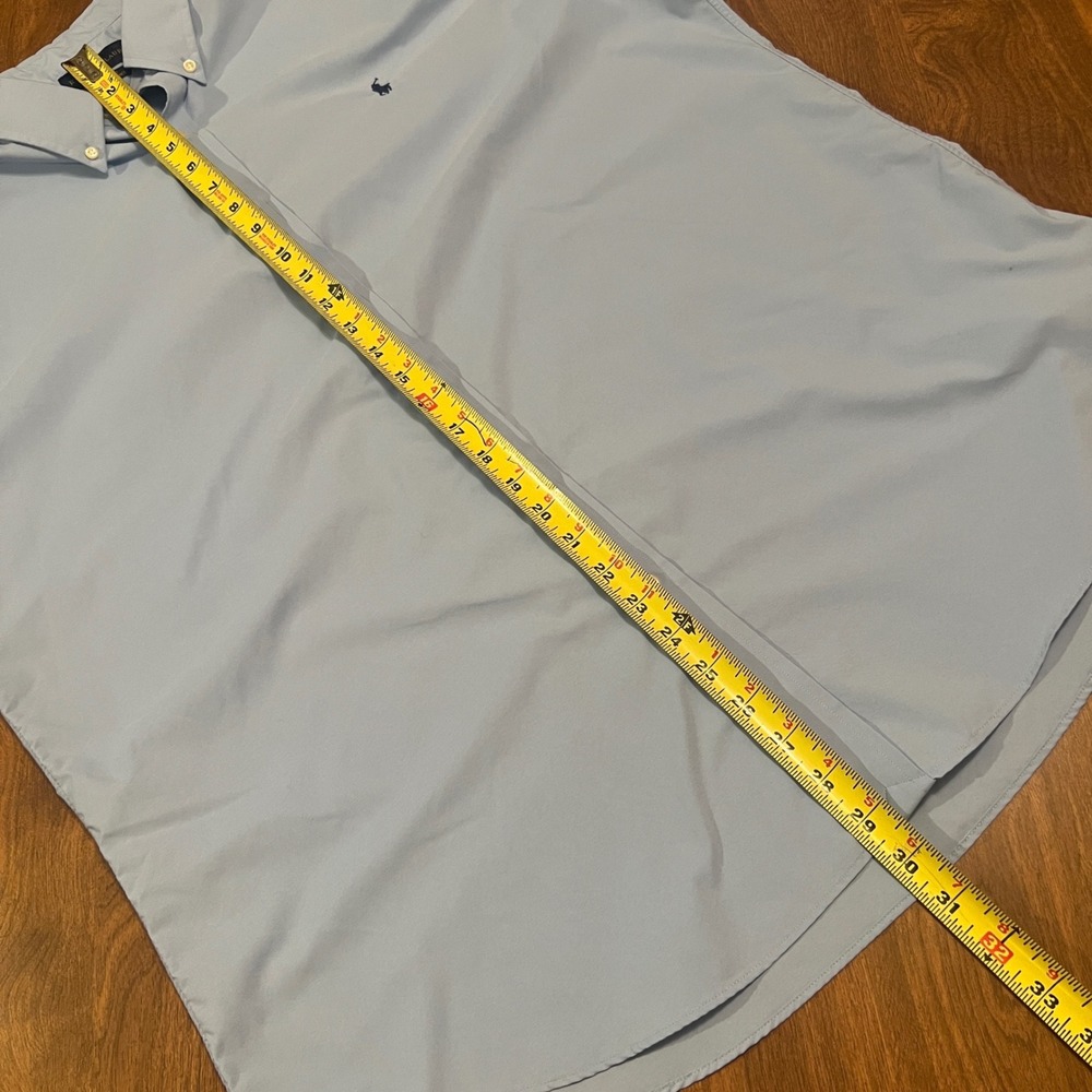 Polo Ralph Lauren Slim Fit Performance Shirt Mens XXL Light Blue Button Down - Picture 12 of 16